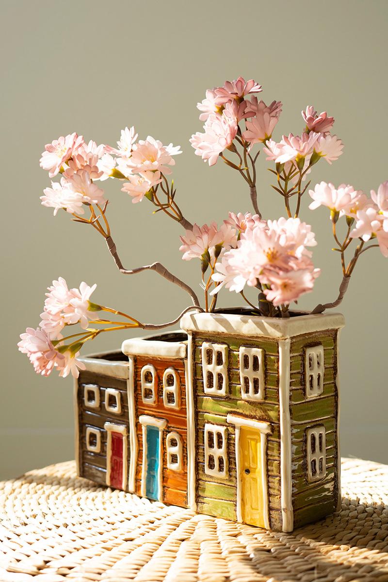 Planters - Ceramic Village Planter